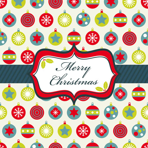 free vector Christmas two sides continuous background 02 vector